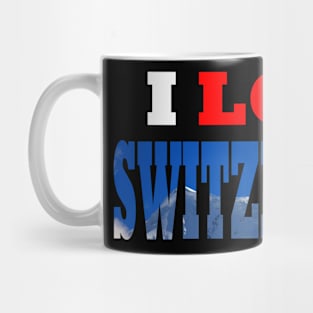 I Love Switzerland Snow Mountain Mug